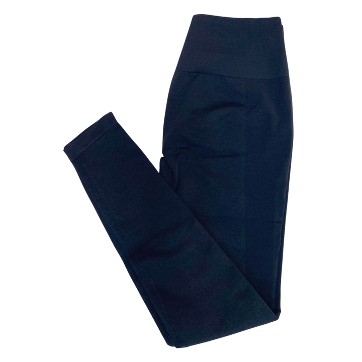 Athara CoreFlow Leggings in Black – Flat Lay