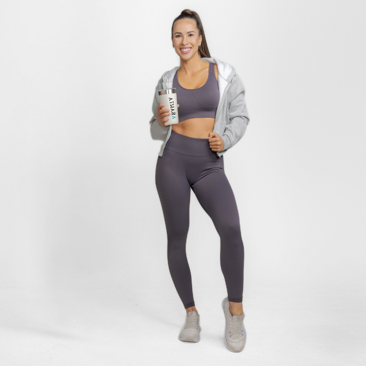 Athara MaxSculpt Leggings in Dark Gray – Full-Length How to Style