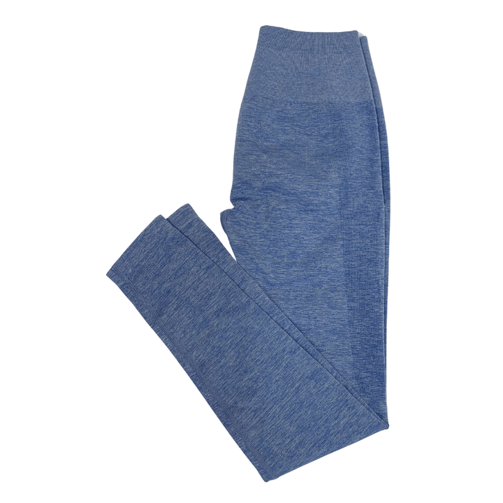 Athara CoreFlow Leggings in Hemp Blue – Flat Lay