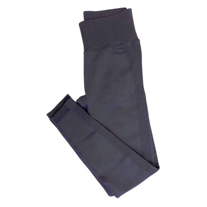 Athara MaxSculpt Leggings in Dark Gray – Flat Lay