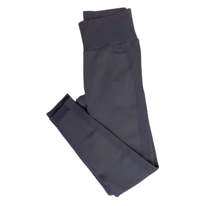 Athara MaxSculpt Leggings in Dark Gray – Flat Lay